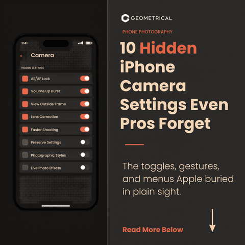 10 Hidden iPhone Camera Settings Even Pros Forget - Geometrical Pocket Tripod