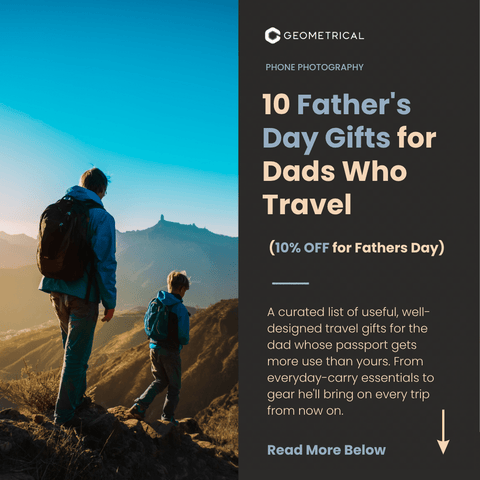 10 Father's Day Gifts for Dads Who Travel (10% OFF for Fathers Day) - Geometrical Pocket Tripod