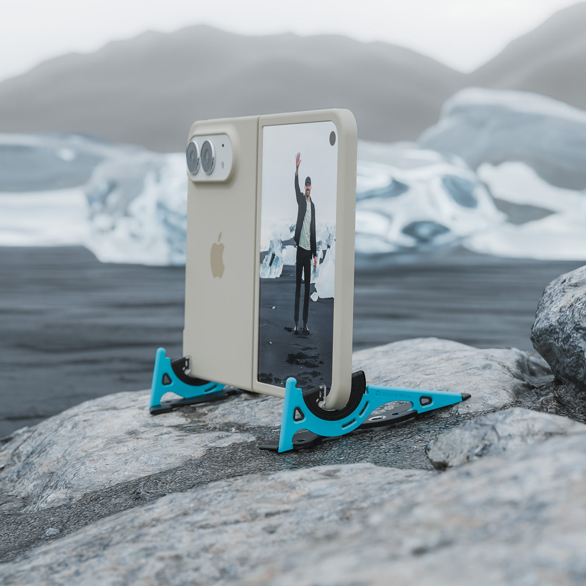 iPhone Duo on a Pocket Tripod in Iceland