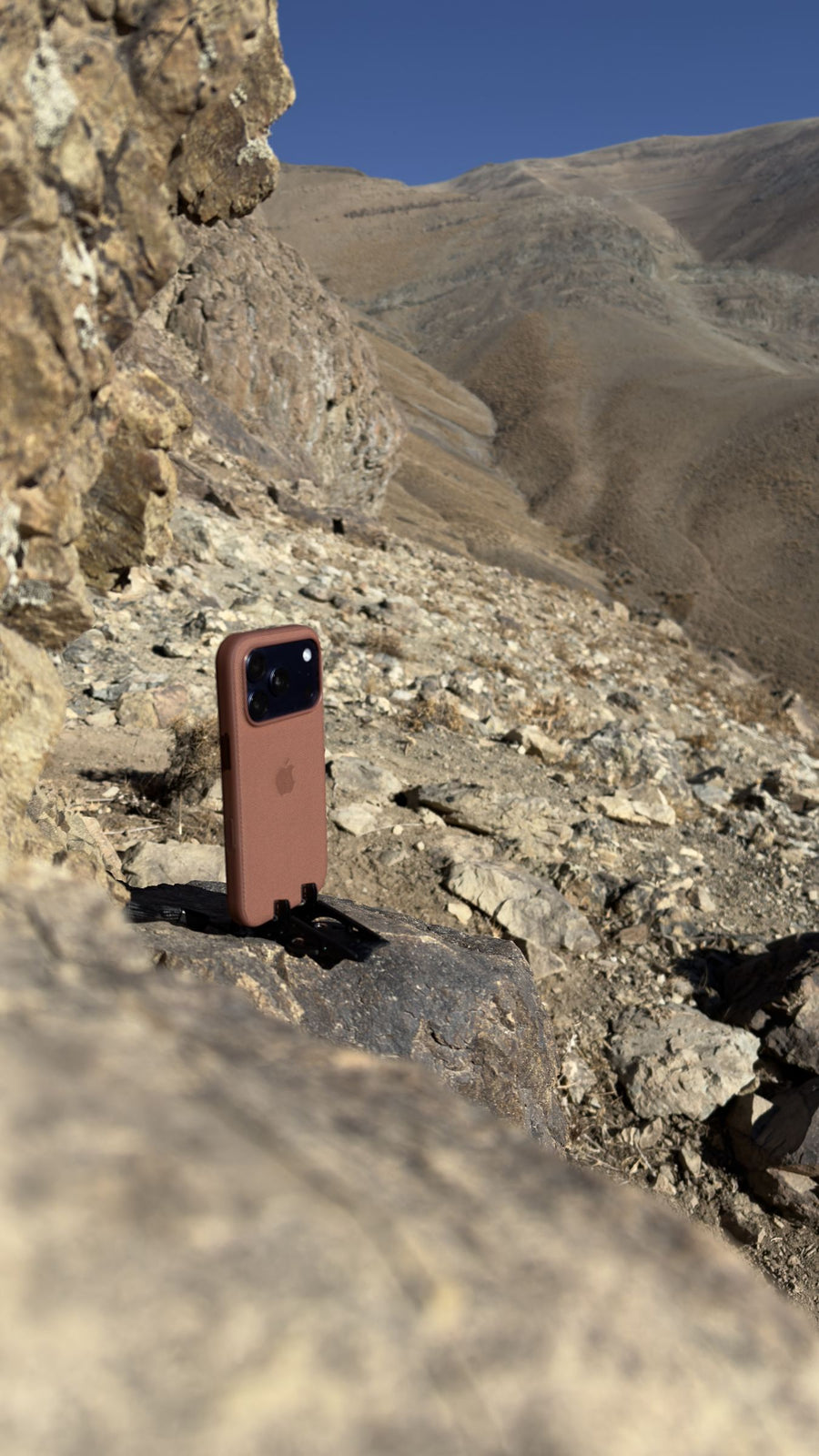 Among the rocks