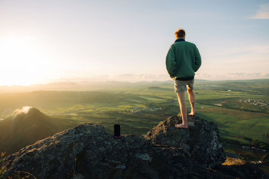 Pocket Tripod on a ridge at dawn