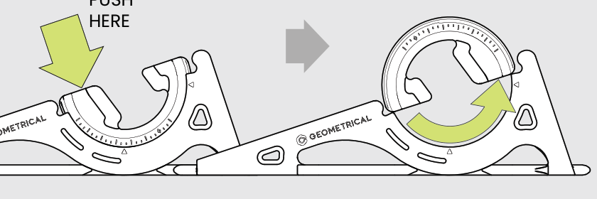 Manual: push the adapter and rotate it 180 degrees to remove it
