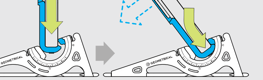 Manual: camera down, insert the phone vertically, case edge first