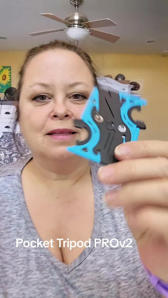 Pocket Tripod review posted on TikTok by @crazycarolina35