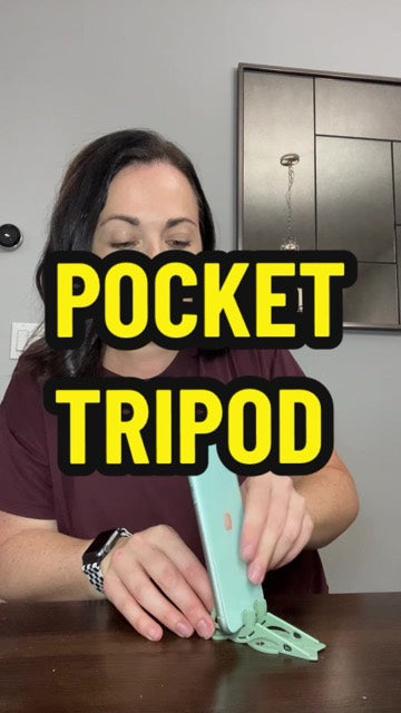 Pocket Tripod review posted on TikTok by @elducho.thrift