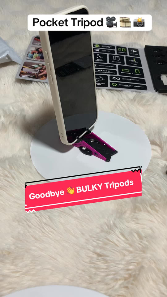 Pocket Tripod review posted on TikTok by @missjillian731